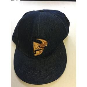 Thor Original Dark Blue Denim Hat Cap Embroidered Patch Men's Size 7.5